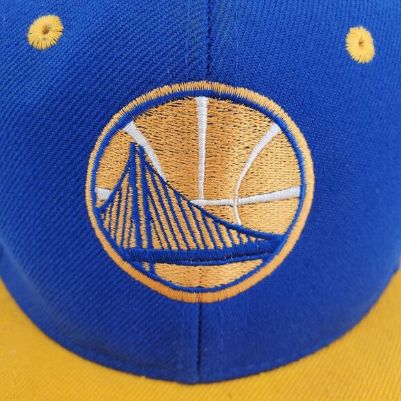 Golden State Warriors Blue and Yellow Men's Snapback NBA Hat Cap - Picture 3 of 13